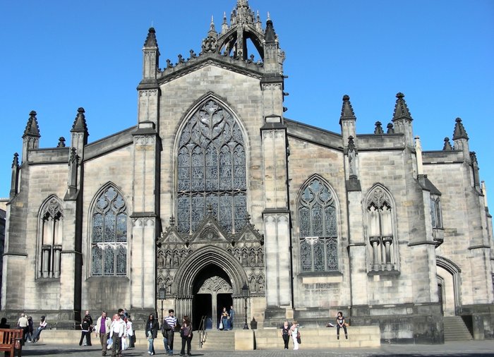 Abbildung 6: Außenansicht der St. Giles‘ Cathedral in Edinburgh. © Landesamt für Denkmalpflege und Archäologie Sachsen-Anhalt, Eva-Carmen Szabó. 